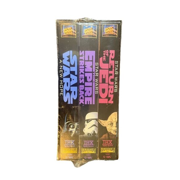 Star Wars Trilogy Return Jedi Empire Strikes Back New Hope Sealed VHS New - Picture 2 of 4